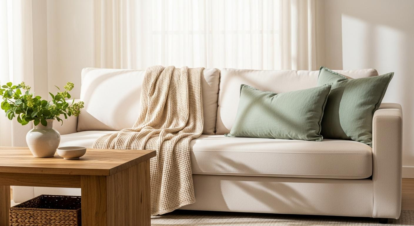 I swapped 4 Target textiles for and my living room dropped 6 degrees