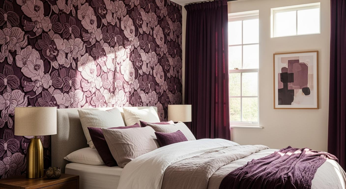 I tried removable wallpaper that looks like 0 velvet (it fooled my mother-in-law)