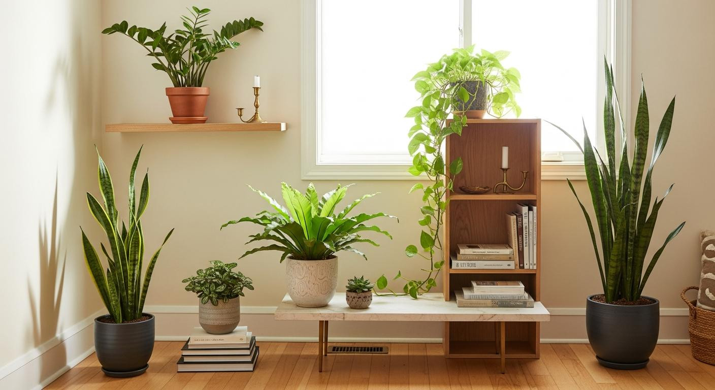 I arranged 5 no-kill plants in 20 minutes and my rental finally feels alive