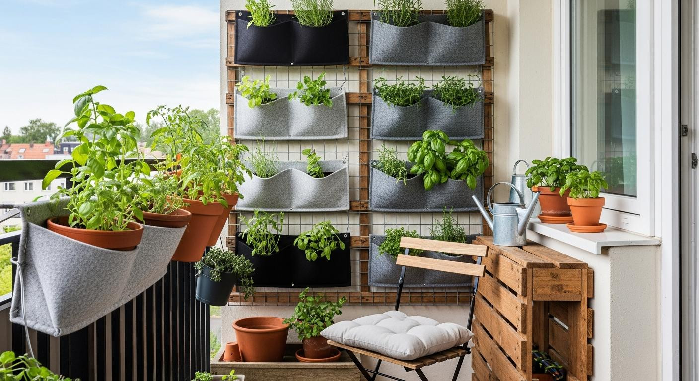 I built a $47 herb wall in 3 hours and my balcony stopped feeling like wasted space