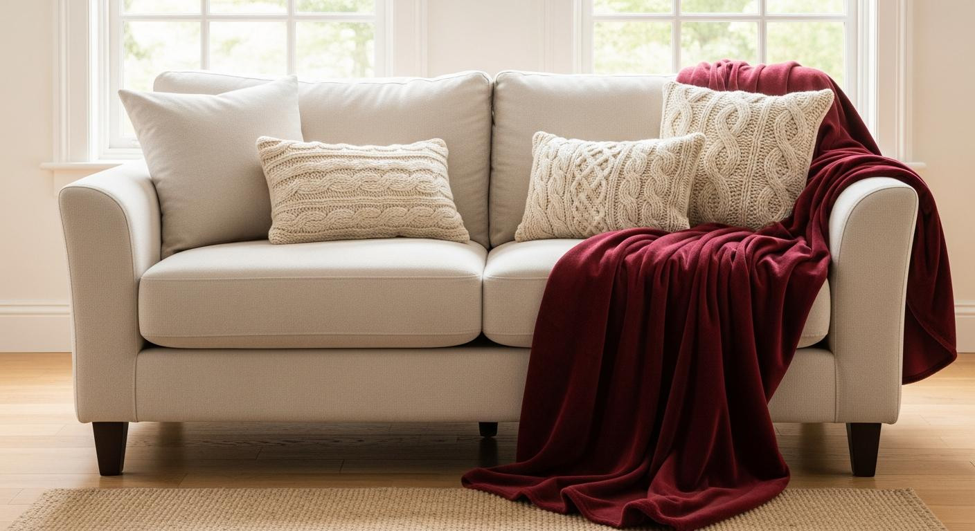Your velvet throw is making your living room feel 8 degrees warmer than it actually is