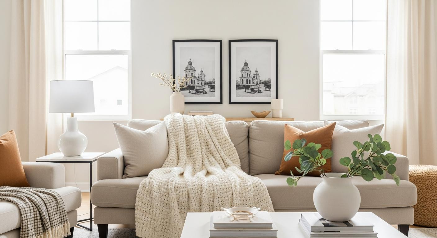 I spent $200 on my living room and it finally feels like an actual room