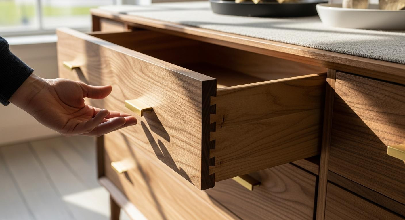 The 30-second furniture test designers use in every store (it catches stapled drawers instantly)