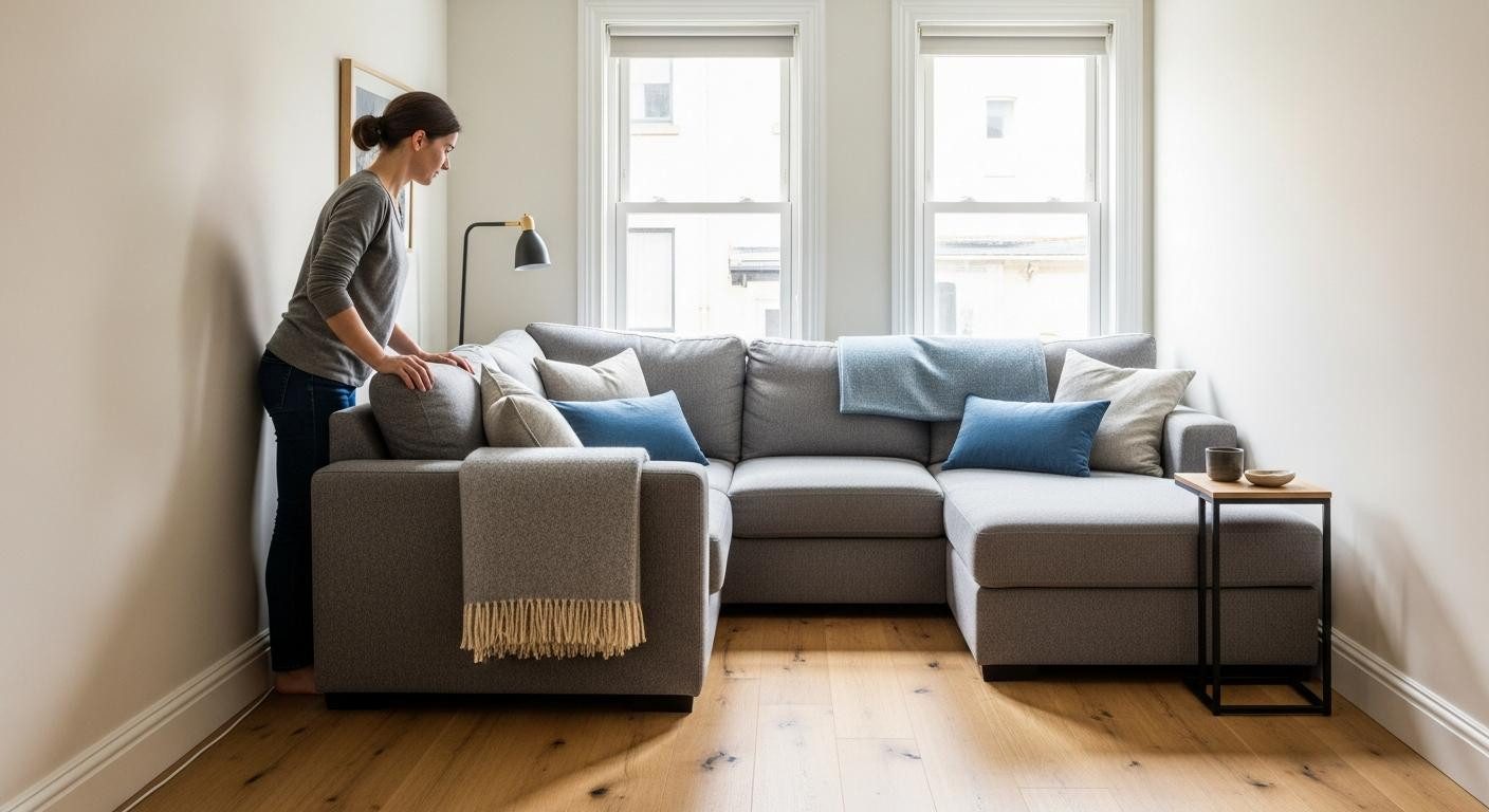Your sofa is too big and it's making your living room feel like a blocked hallway