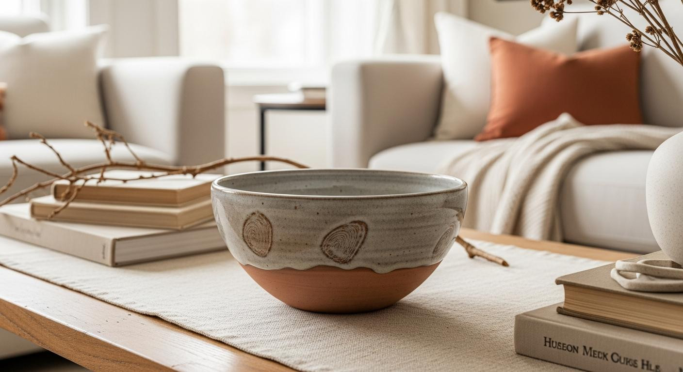 The ceramic bowl that makes your living room feel calmer than 0 marble