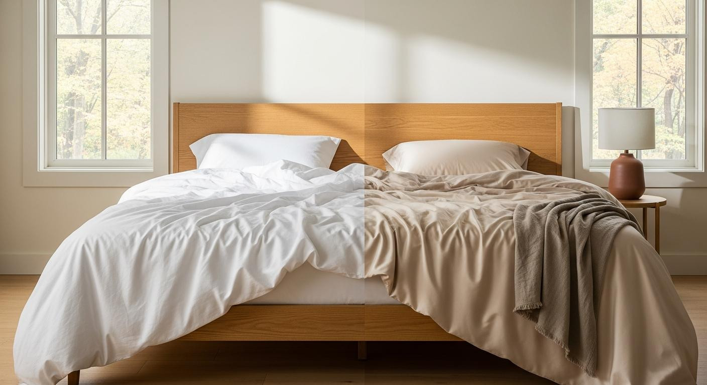 Parachute sheets stay put better than Brooklinen but wrinkle more (here's who wins)