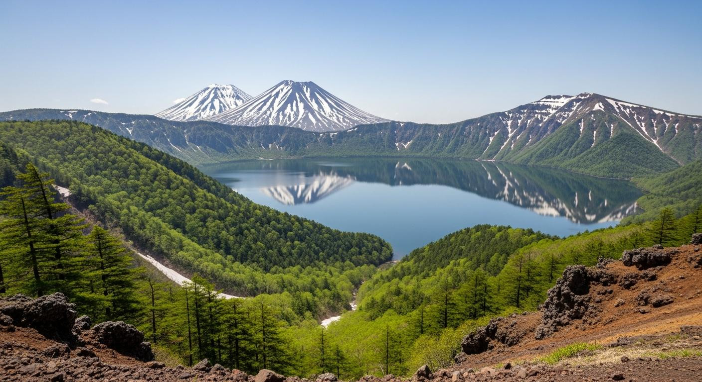 Japan's northern island runs 6 weeks behind spring and the crowds haven't caught on