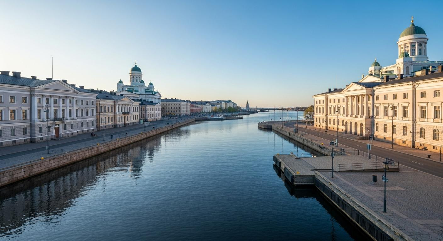 Helsinki gets 18 hours of daylight in May and the harbor still has room in it