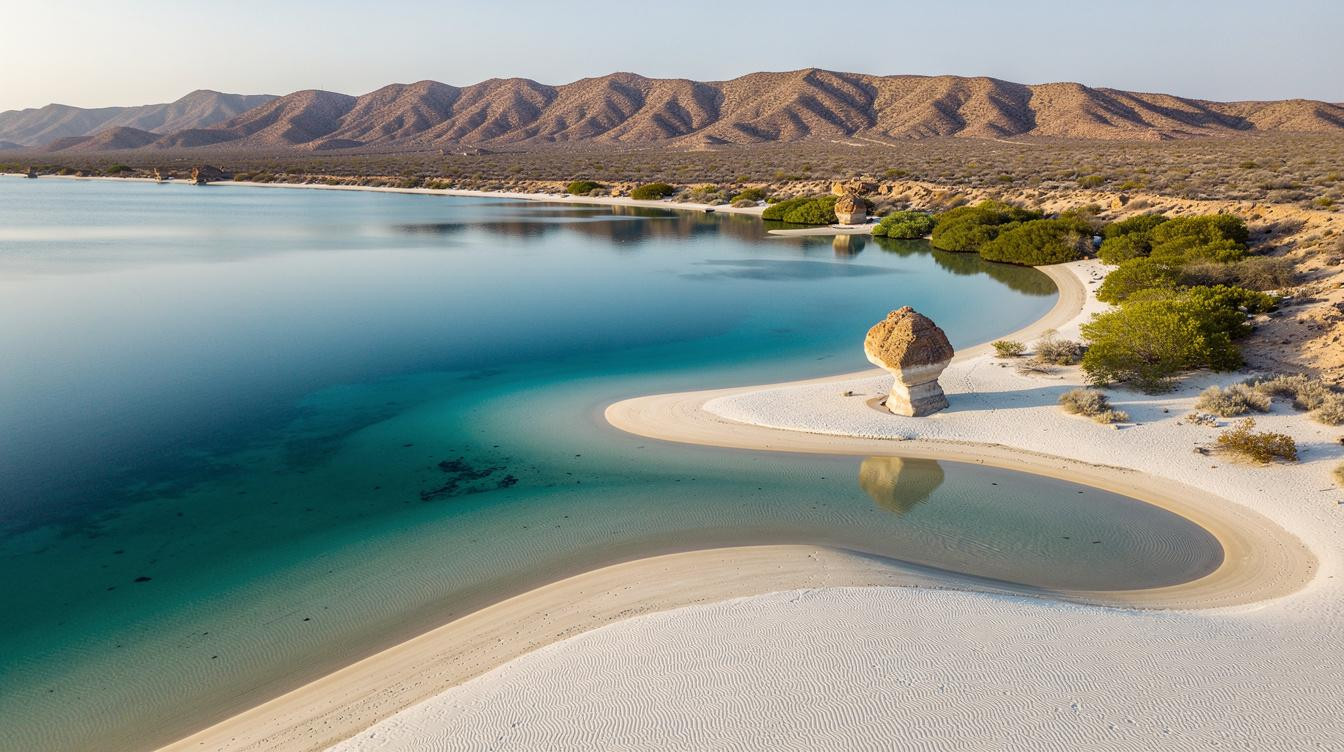 Mexico caps this Baja bay at 450 visitors per slot and the geography explains why