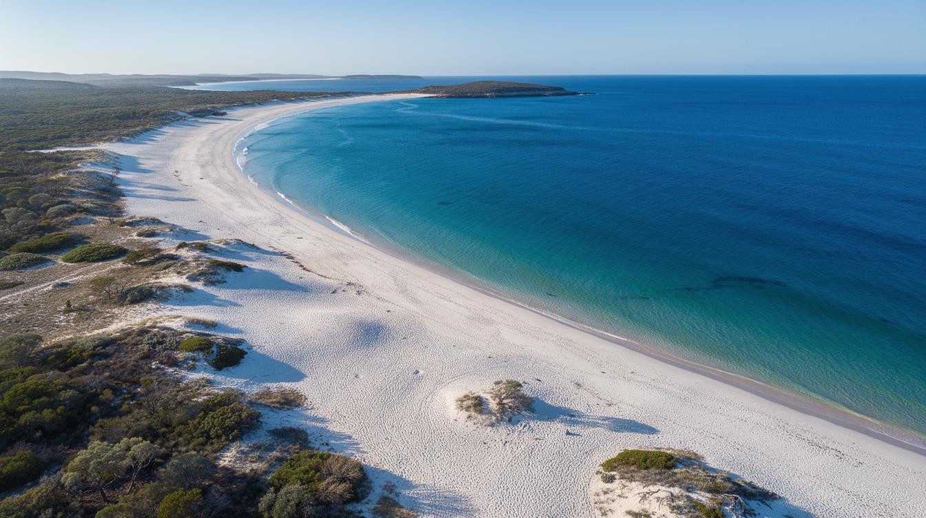 A 4WD track filters out the crowds at this Australian beach 62 miles from Esperance