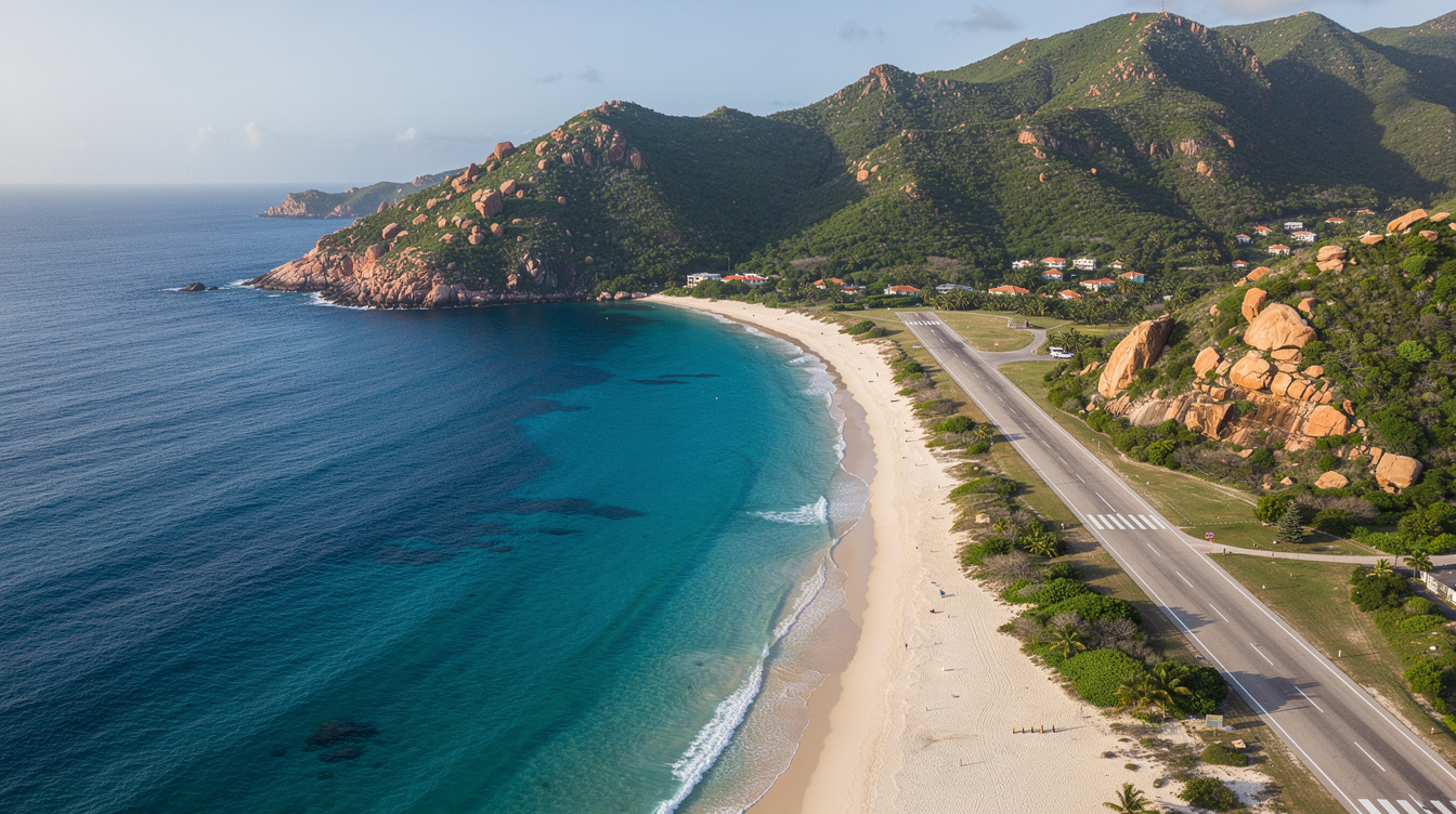 Saint-Barth's runway is 2,100 feet and the boulangerie sells croissants for $2