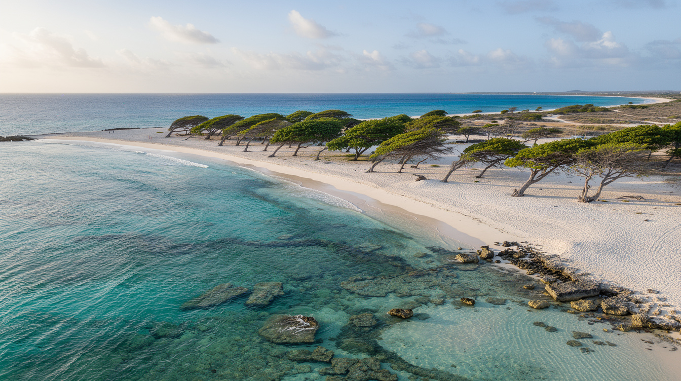 Aruba's trade wind blows 20 mph every day and that's why June beats February