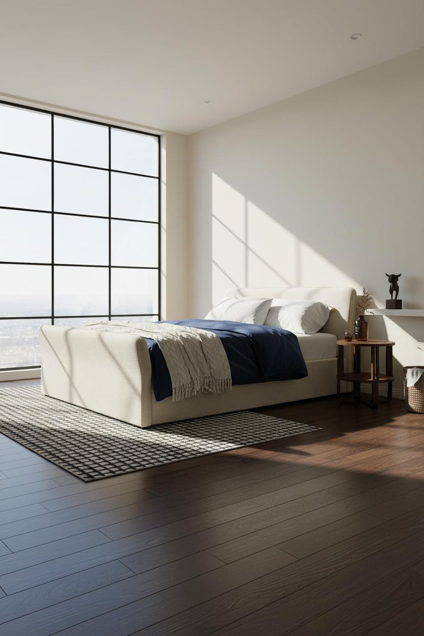 American Classic Bedroom Ideas Luxury Crittall Window Navy Bedding