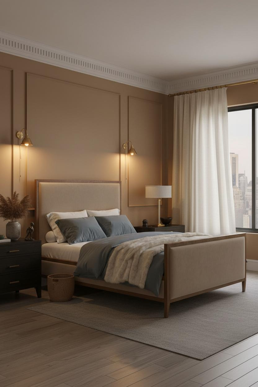American Classic Bedroom Elegant Traditional Design Dentil Crown Molding