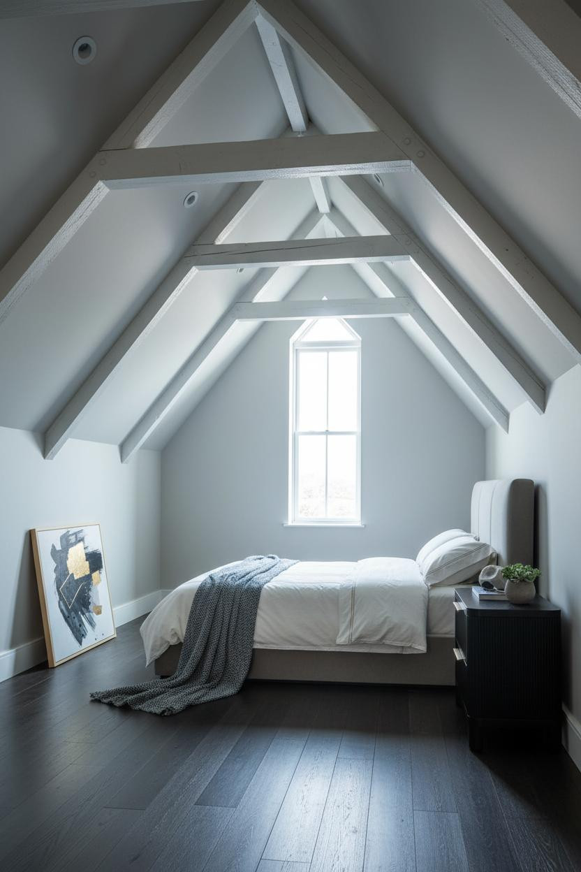 Attic Bedroom Master Low Ceiling Slanted Walls