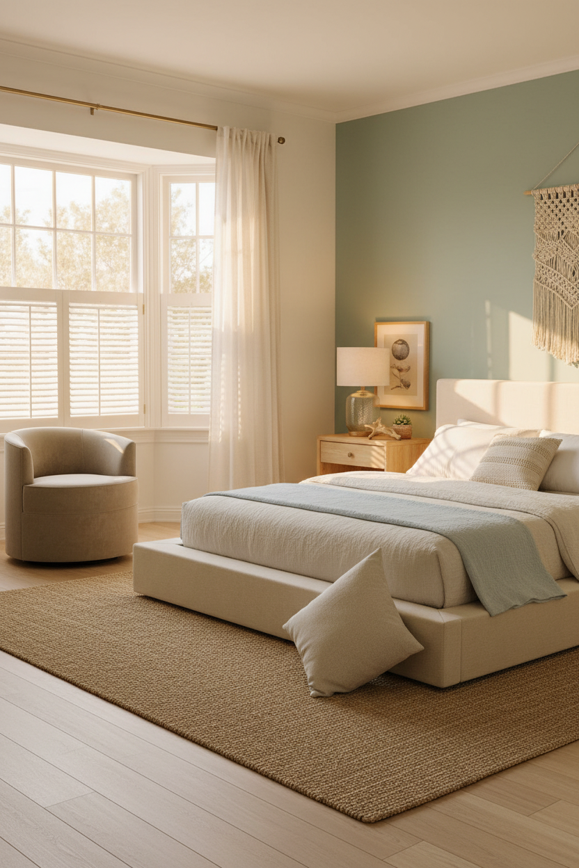 Beachy Teen Bedroom Coastal Window Light