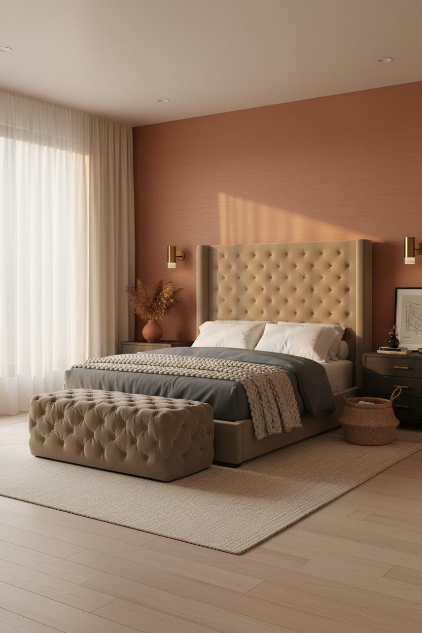 Bedroom Couple Pictures Japandi Romantic