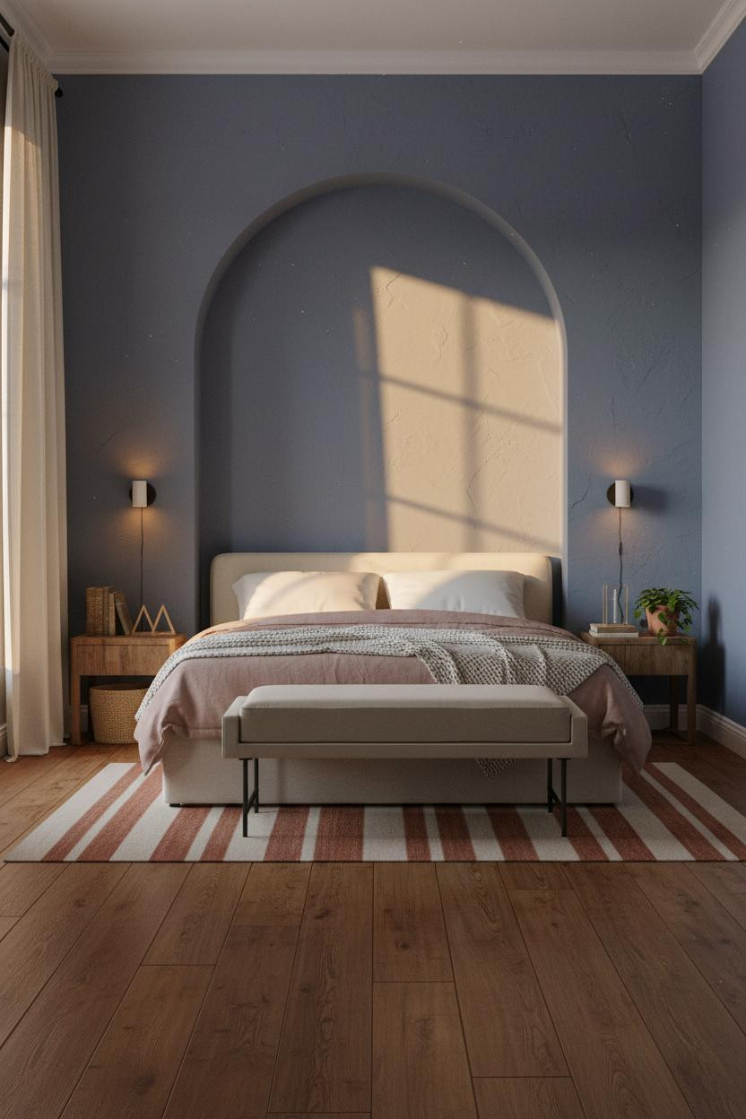 Blue Cottage Bedroom Indigo Alcove Plaster