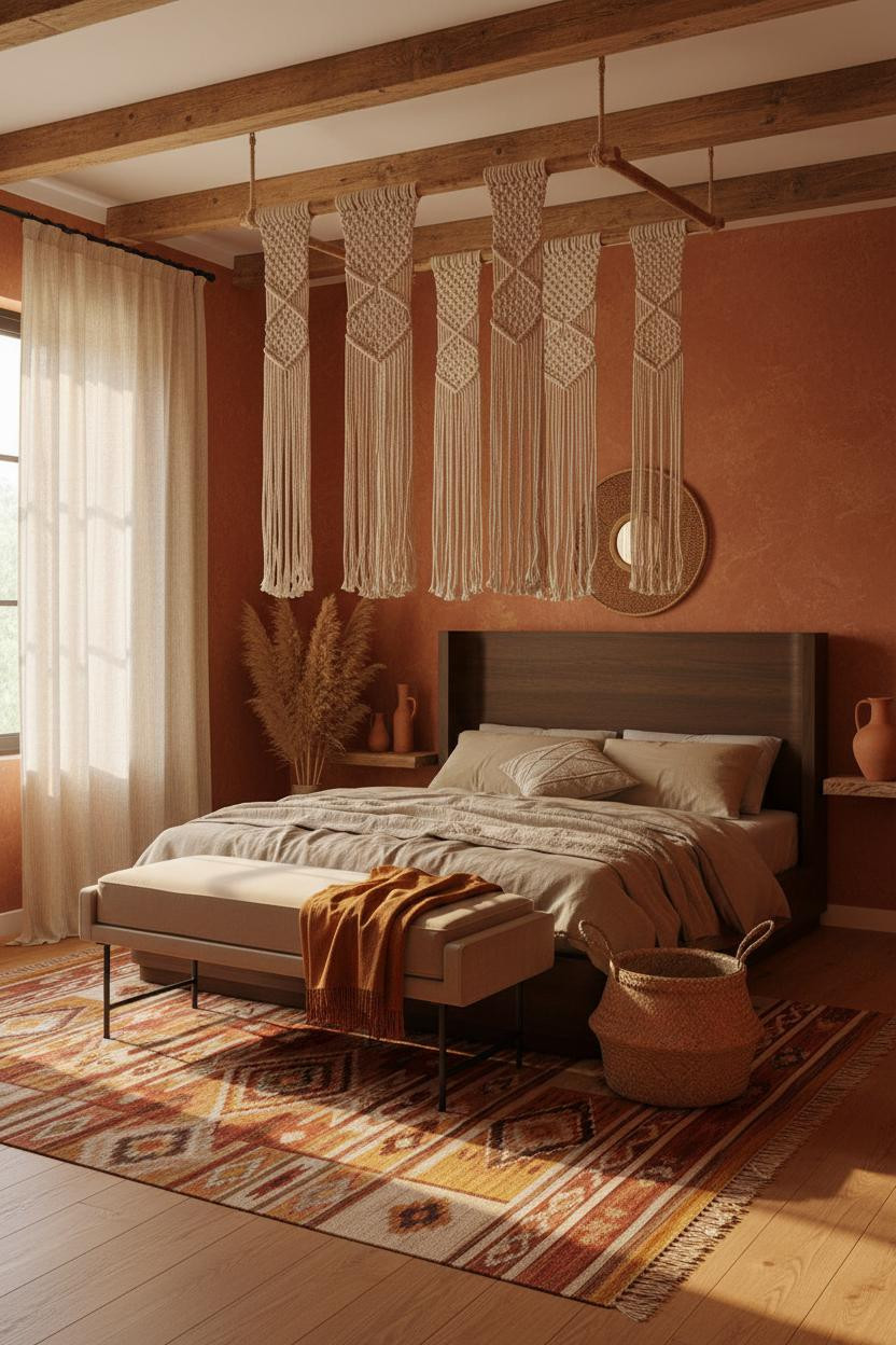 Boho Bedroom Attic Moroccan Macrame
