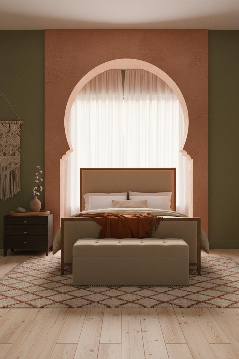 Boho Bedroom Earthy Warm Aesthetic