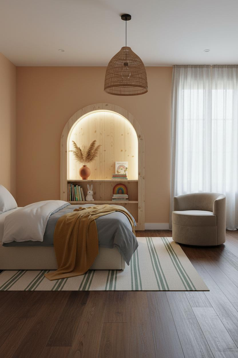 Childrens Bedroom Provencal Boho Niche Design