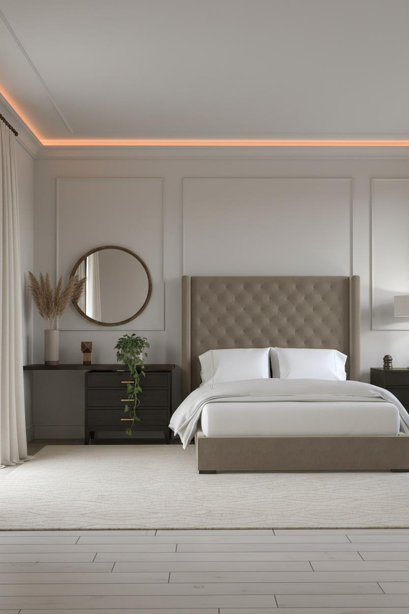 Classic Bedroom Quiet Luxury Parisian Master