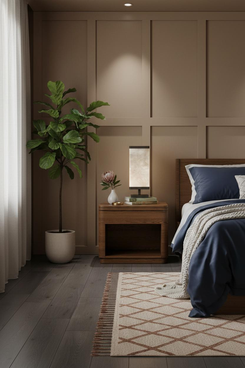 Coastal Modern Nightstand Lamp Styling