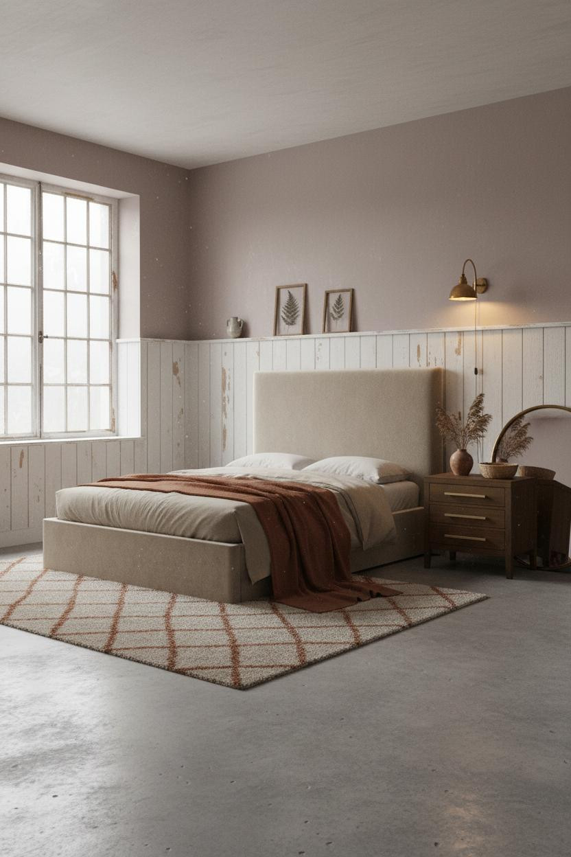 Cottagecore Bedroom Fairycore Wainscoting Brass