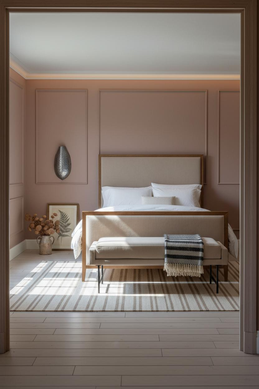 Country Bedroom Farmhouse Dusty Rose