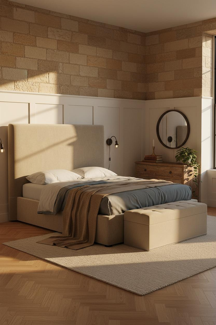 Country Bedroom Farmhouse Golden Light