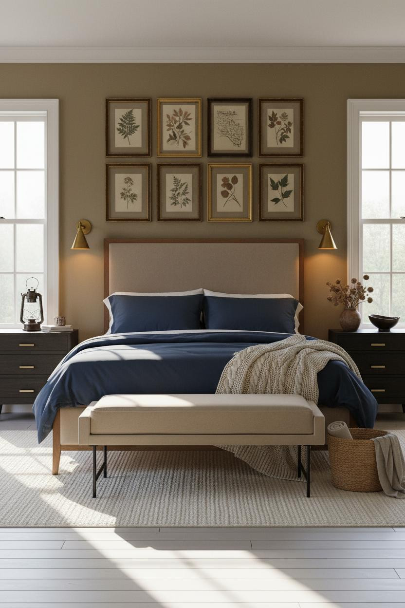 Country Bedroom Gallery Wall Farmhouse Decor