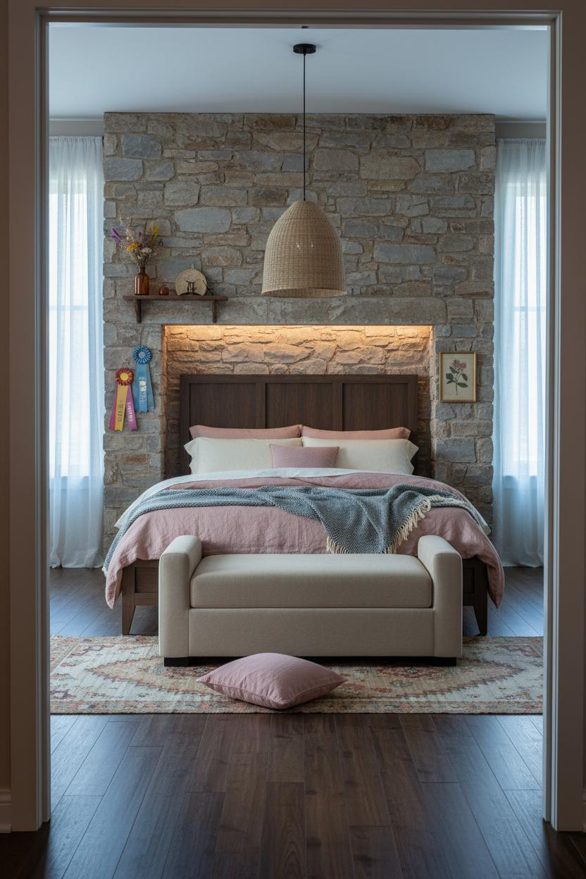 Country Teen Bedroom Cowgirl Western Fireplace