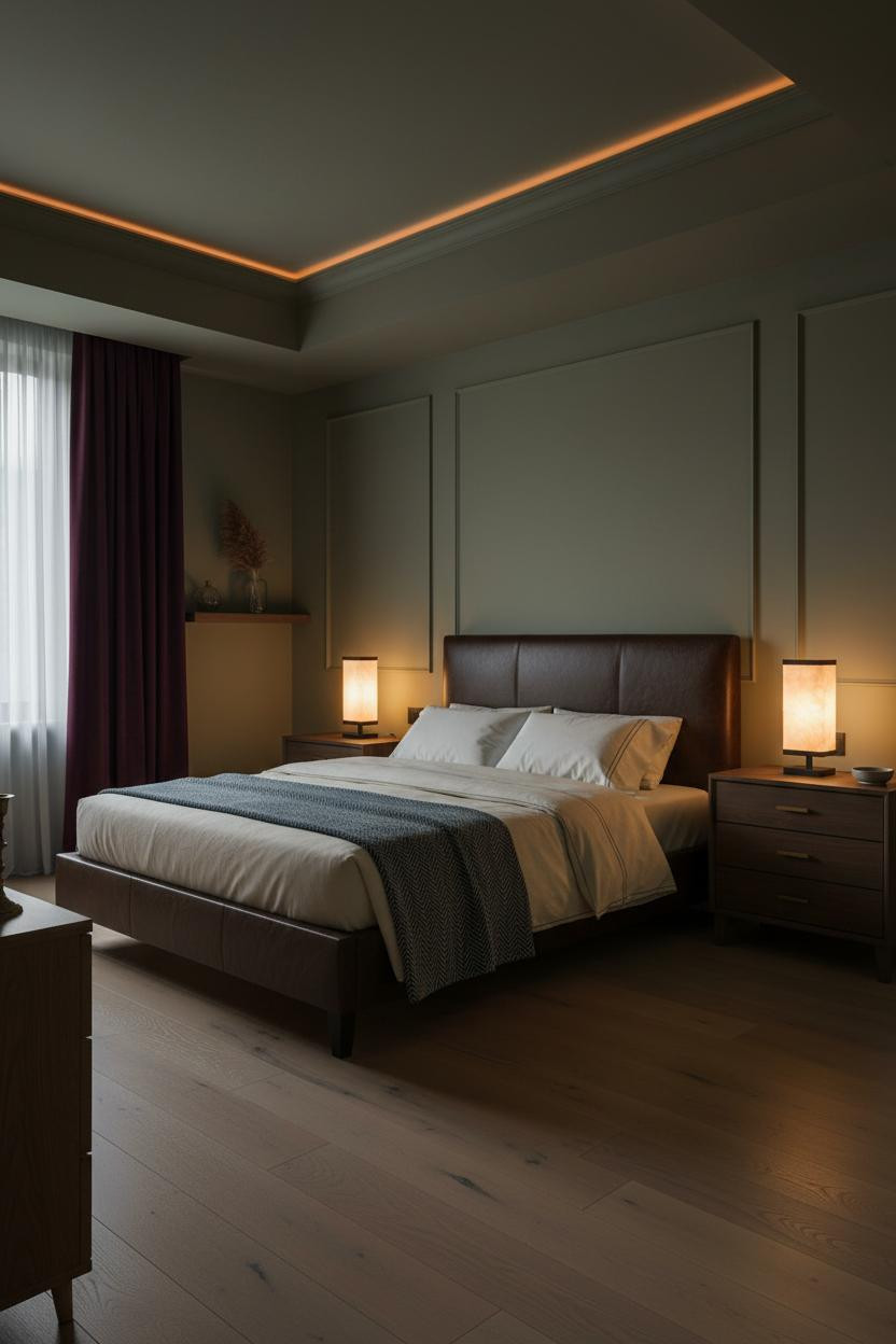 Couple Goal Bed Spicy Bedroom Intimate Lighting Sage Walls