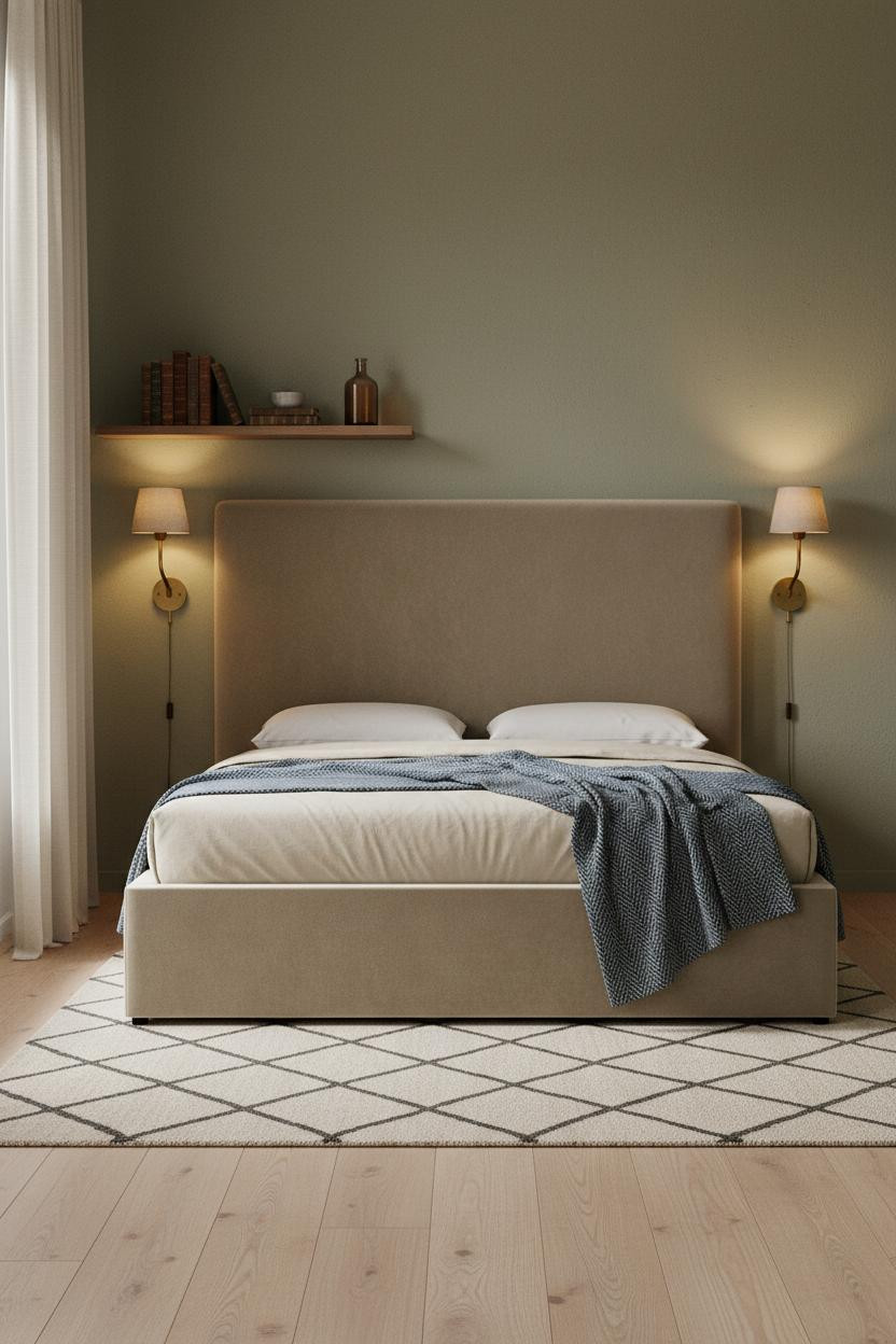 Cozy Bedroom Lighting Brass Sconces Warm