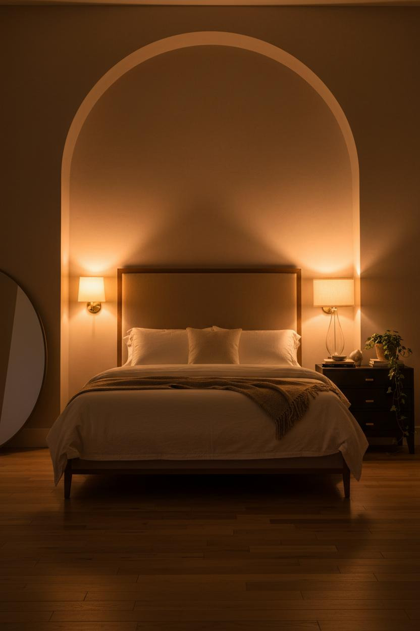 Cozy Bedroom Lighting Warm Sconces Ambient