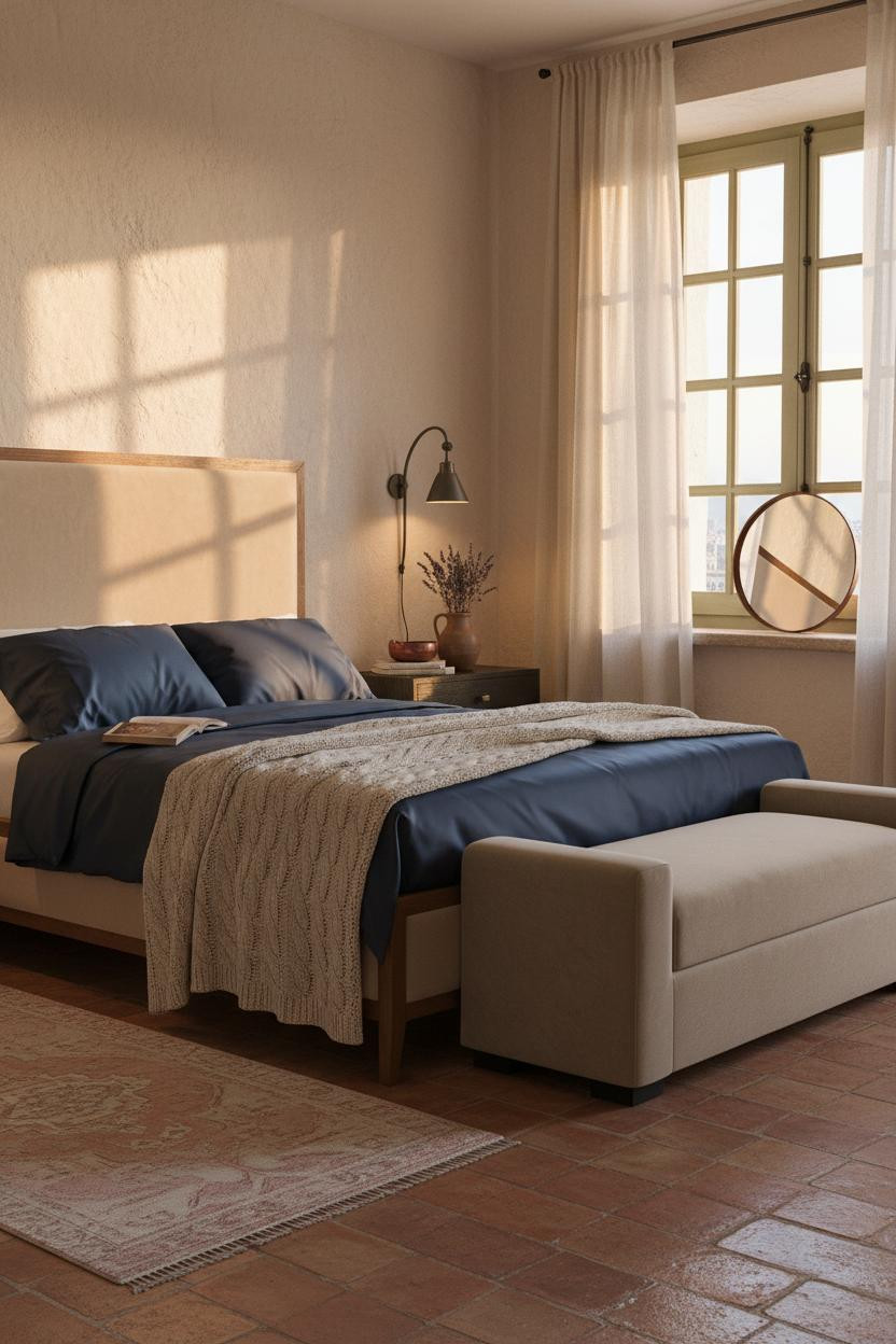 Cozy Country Bedroom Farmhouse Style