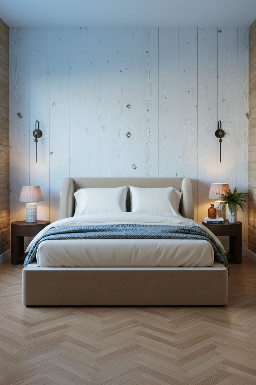 Cozy Country Bedroom Shiplap Farmhouse