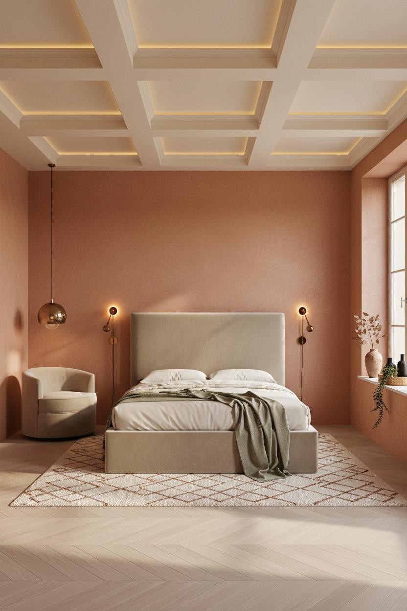 Cozy Luxury Bedroom Mediterranean Master