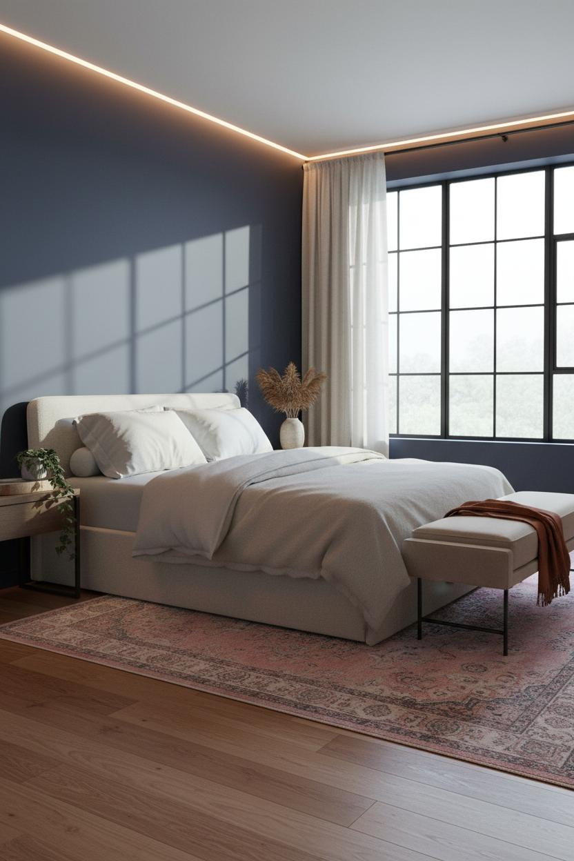 Cuddle Night Couple Bedroom Indigo Windows