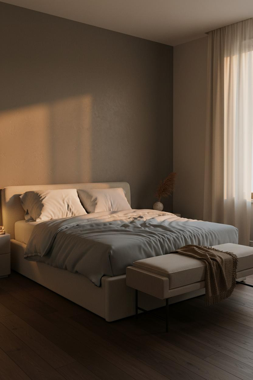 Cuddle Night Couple Bedroom Warm Greige