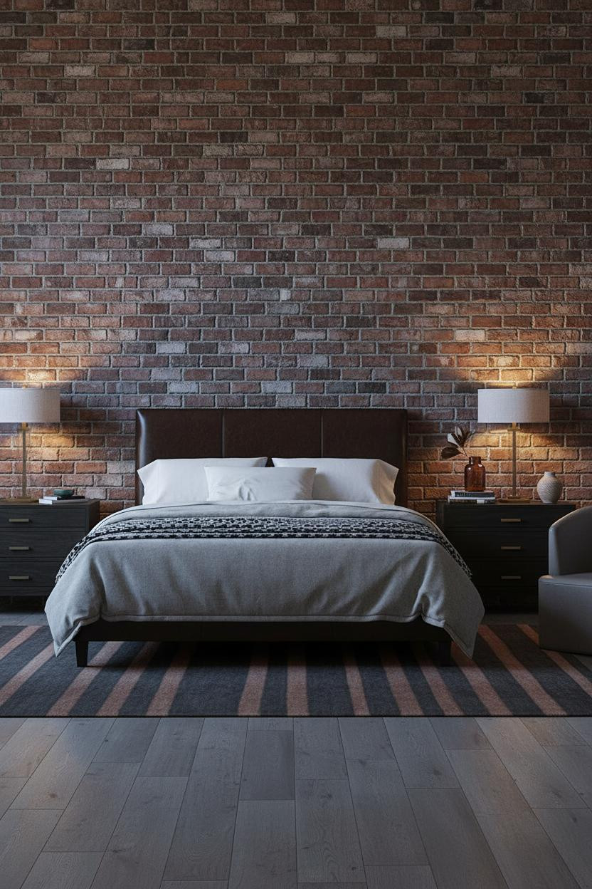 Dark Cozy Bedroom Ideas Industrial