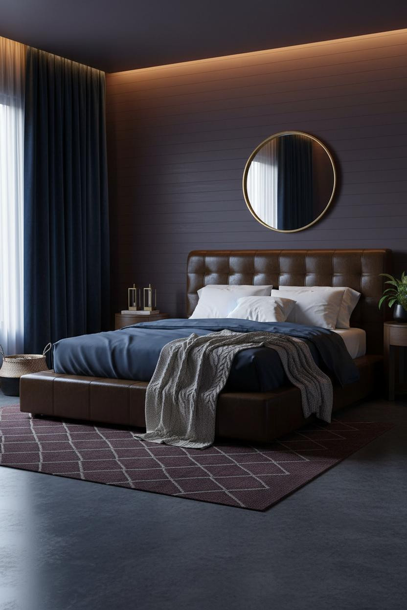 Dark Cozy Bedroom Moody Plum