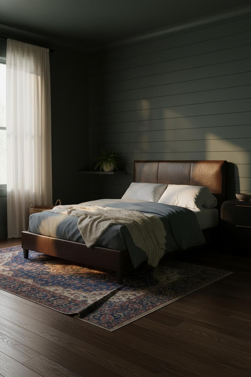 Dark Moody Bedroom Small Space Design