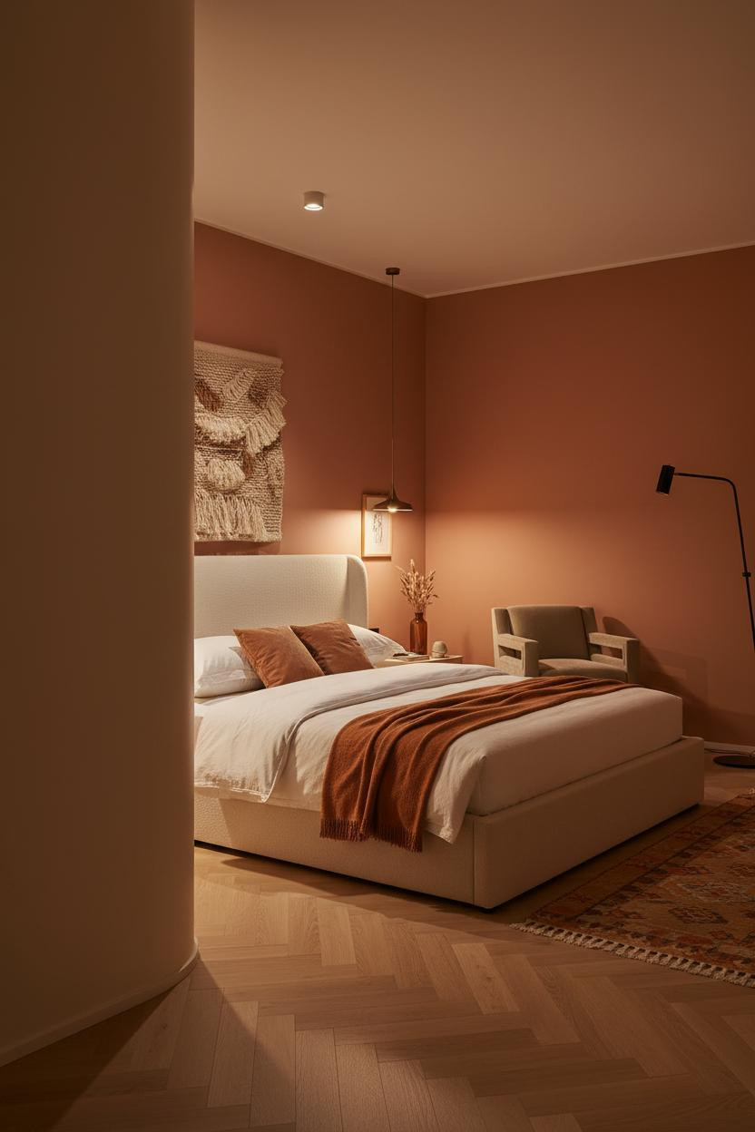 Dream Bedroom Boho Modern Warm Lighting