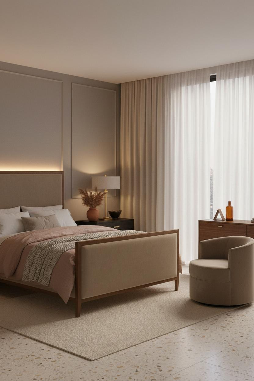 Dream Bedroom Romantic Curtains Lighting