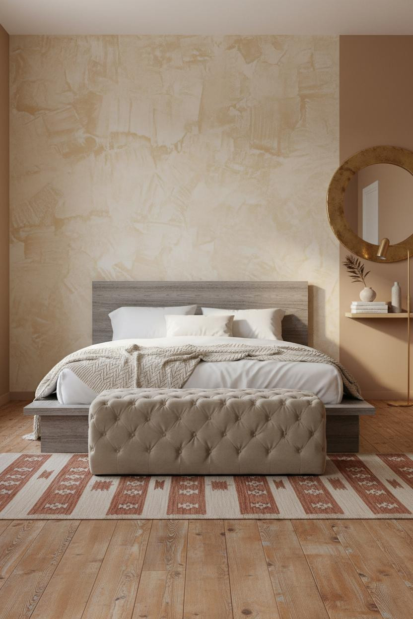 Earthy Luxury Bedroom Warm Minimalist Design