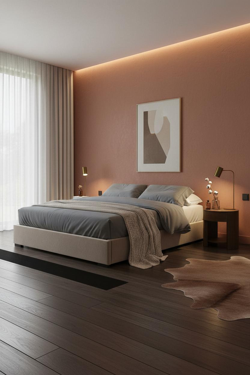 Floating Bed Frame Platform Bedroom