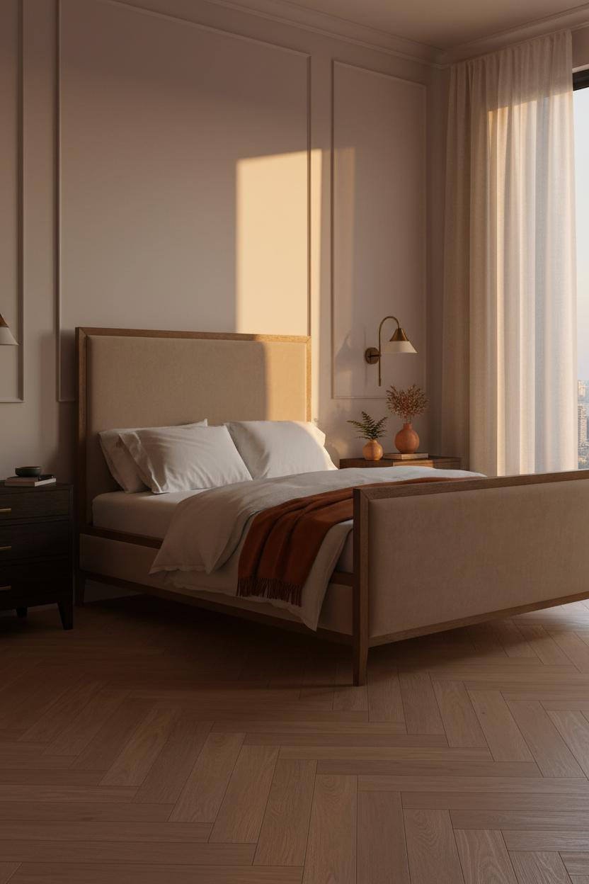 French Country Bedroom Board Batten Paneling