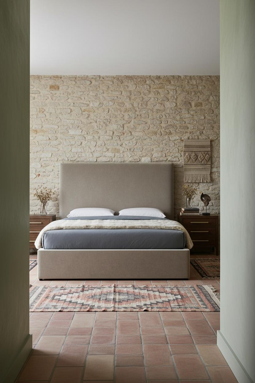 French Country Bedroom Provencal Stone Sage