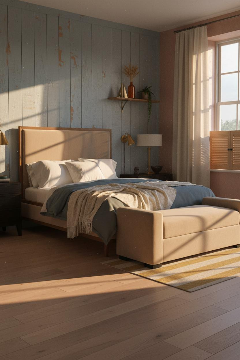 French Countryside Bedroom Provence Paneling
